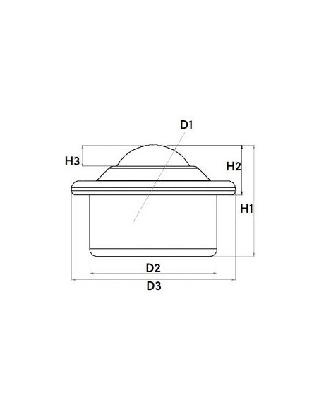 Bola de transferencia Acero Inox/Acero Inox 22-150
