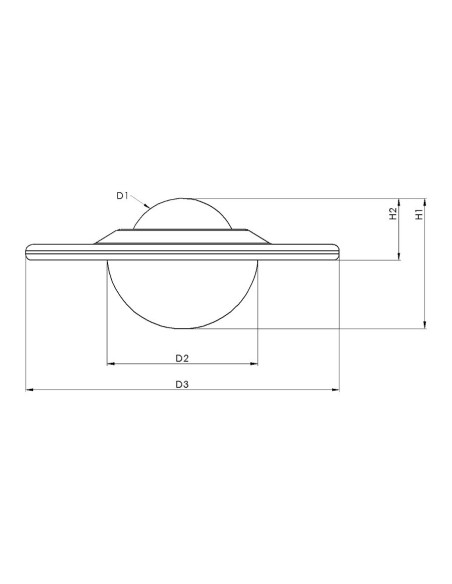Bola de Transferencia Galv./Aço plana 40-225