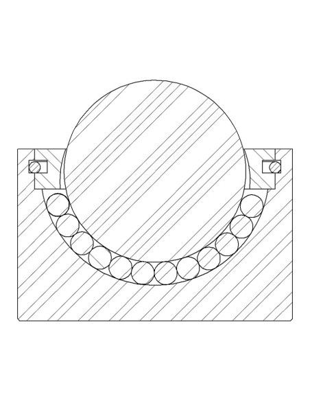 Esfera de Transferência Sólida s/flange Aço/Plástico 8-25