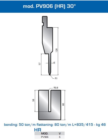 Matriz e Punção PV906 HR