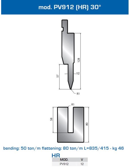 Matriz e Punção PV912 HR