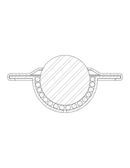 Esfera de Transferência Galv./Aço inox plana 25-55