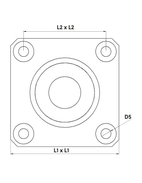 Esfera de Transferência cargas elevadas com flange superior Aço/Aço 25-150