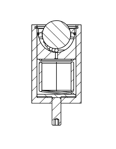 Esfera de Transferência sólida s/flange e suspensão forte Aço/Aço 25-125