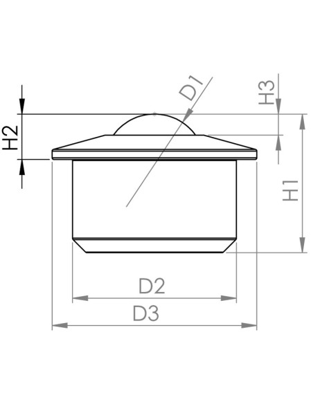 Esfera de Transferência "blue line" POM/POM 22-25 (Industria alimentar)