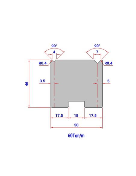 Matriz Duplo V 30140 HR/TH