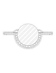 Esfera de Transferência Galv./Aço inox plana 31-125