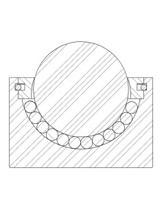 Esfera de Transferência Sólida s/flange Aço/Aço 44-800