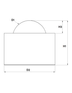 Esfera de Transferência Sólida s/flange Aço/Aço inox 8-50 2