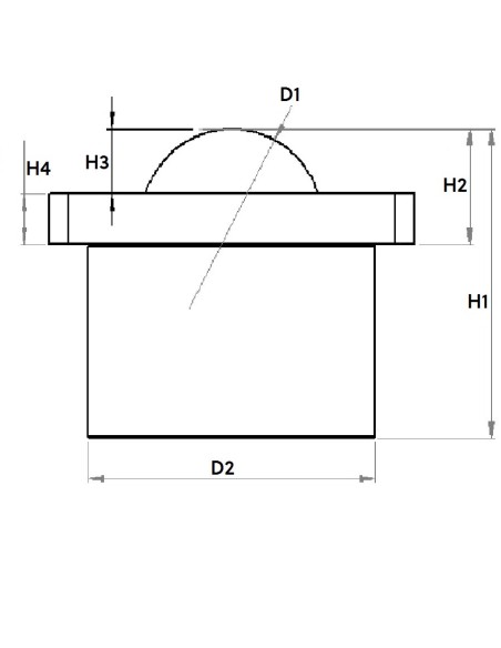 Esfera de Transferência cargas elevadas com flange superior Aço/Aço 50-2000