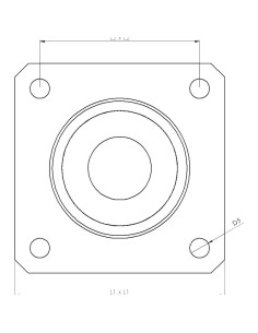 Esfera de Transferência cargas elevadas com flange inferior Aço/Aço 25-350