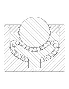 Esfera de Transferência cargas elevadas s/ flange Aço/Aço 50-2000