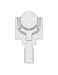 Esfera de Transferência cargas elevadas s/ flange, perno roscado Aço/Aço 50-2000