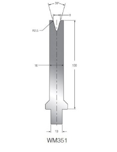Matriz WM351 OZU-351 30º