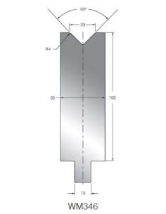 Matriz WM346 OZU-346 90º