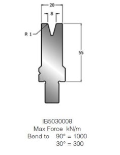 Matriz IB5030008 30º V8