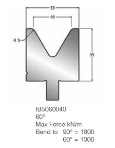 Matriz IB5060040 60º V40