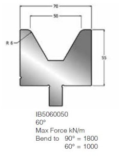 Matriz IB5060050 60º V50