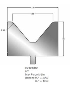 Matriz IB5080100 80º V100