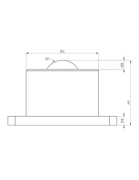 Esfera de Transferência cargas elevadas com flange inferior Aço/Aço 25-150