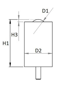 Esfera de Transferência sólida s/flange e suspensão média Aço/Aço 25-125