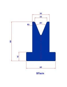 Matriz M1076 HR 45º