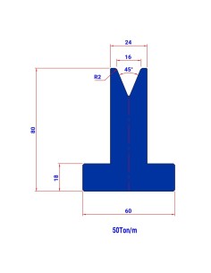 Matriz M1074 HR 45º