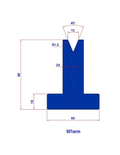 Matriz M1073 HR 45º