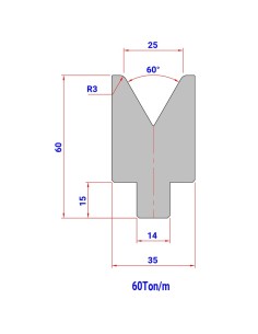 Matriz 82 HR/TH 60º