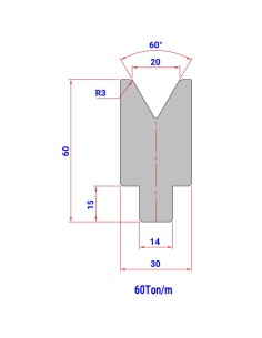 Matriz 79 HR/TH 60º
