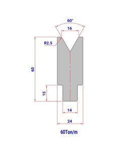 Matriz 77 HR/TH 60º