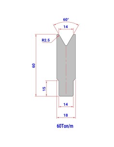 Matriz 76 HR/TH 60º