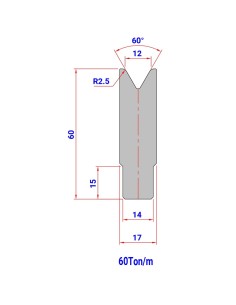 Matriz 75 HR/TH 60º