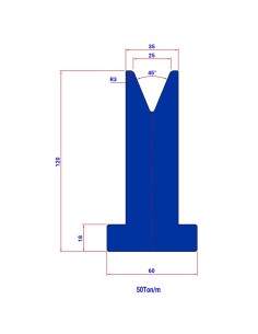 Matriz S1127 HR 45º