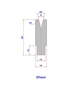 Matriz 71 HR/TH 30º