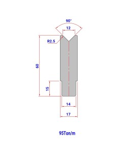 Matriz 75 HR/TH 90º