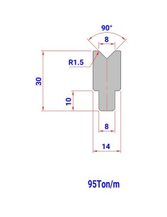 Matriz 421 HR/TH 90º
