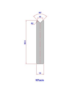 Matriz 2102 HR/TH 90º