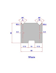 Matriz Duplo V 30240 HR/TH 88º
