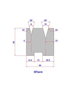 Matriz Duplo V 33756 HR/TH