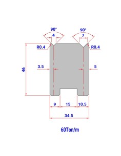 Matriz Duplo V 501 HR/TH 91